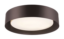 Trans Globe LED-30051 BK - LED FLUSH DRUM WH ACRY-BK